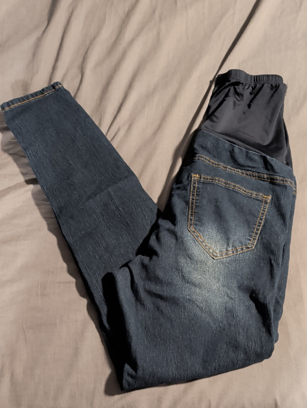 Oh! Mamma Dark Blue Maternity Jeans